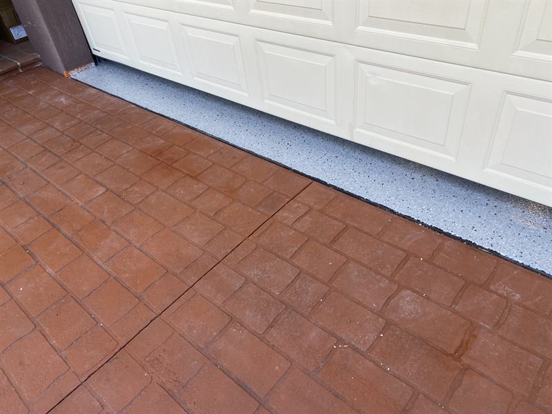 Finished edge meeting the driveway
