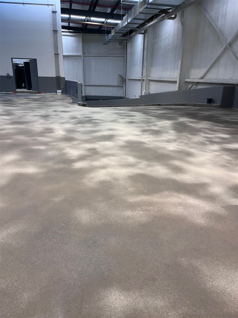Ramp and floor ground and ready for epoxy