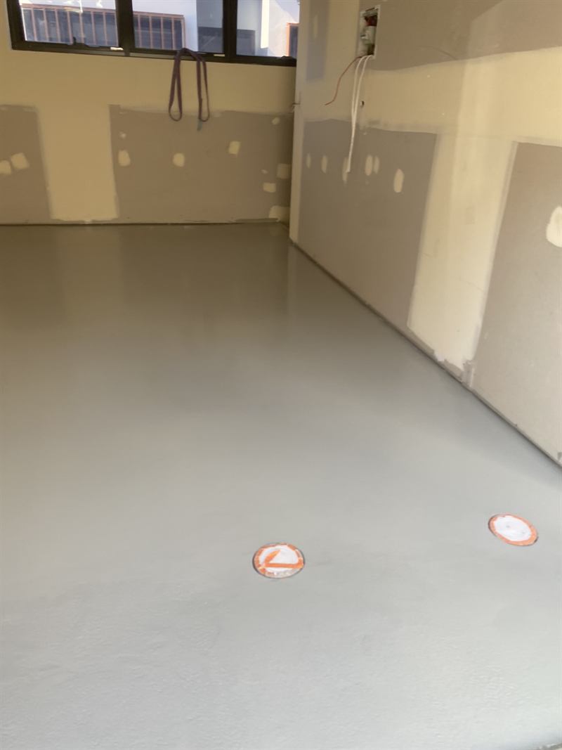 Finished garage floor